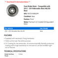 thumbnail image 2 of Front Brake Rotor - Compatible with 2012 - 2014 Mercedes-Benz ML550 Base 2013, 2 of 2