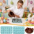 thumbnail image 5 of Moocorvic 15 Cavity Easter Eggs Silicone Mold Egg Shaped Easter Decorations Easter Party Supplies 1PC, 5 of 7