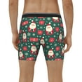 thumbnail image 2 of Men's Boxer Briefs, Santa Claus Soft and Breathable Mens Underwear Boxer Briefs With Widen Waist, 2 of 5