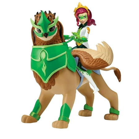Mage Knight Dragons Izzie & Arkayna Action Figure, Arkayna, Mysticon Dragon Mage figure with Dragon Staff rides her Royal Griffin, Izzie. By Mysticons ()