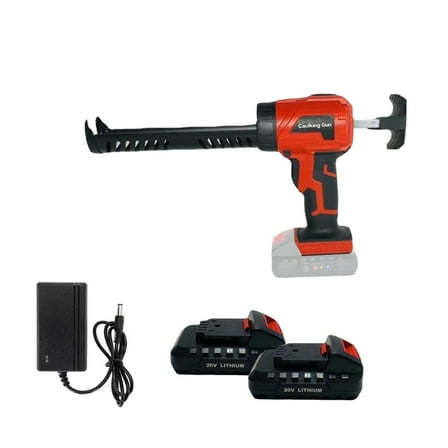 Cordless Caulking Gun 4 Adjustable Speed Electric Caulk Adhesive Gun With 2000mA Li-Ion Battery Silicone Gun For Filling Sealing