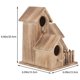 thumbnail image 2 of Cockatiel Nesting House Outdoor Bird House Outdoor Garden Bird House Wood Parakeet Nest, 2 of 3