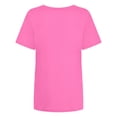 thumbnail image 5 of Camiseta básica para mujer: camiseta de manga corta suave y cómoda, prenda transpirable para el día a día., 5 of 5