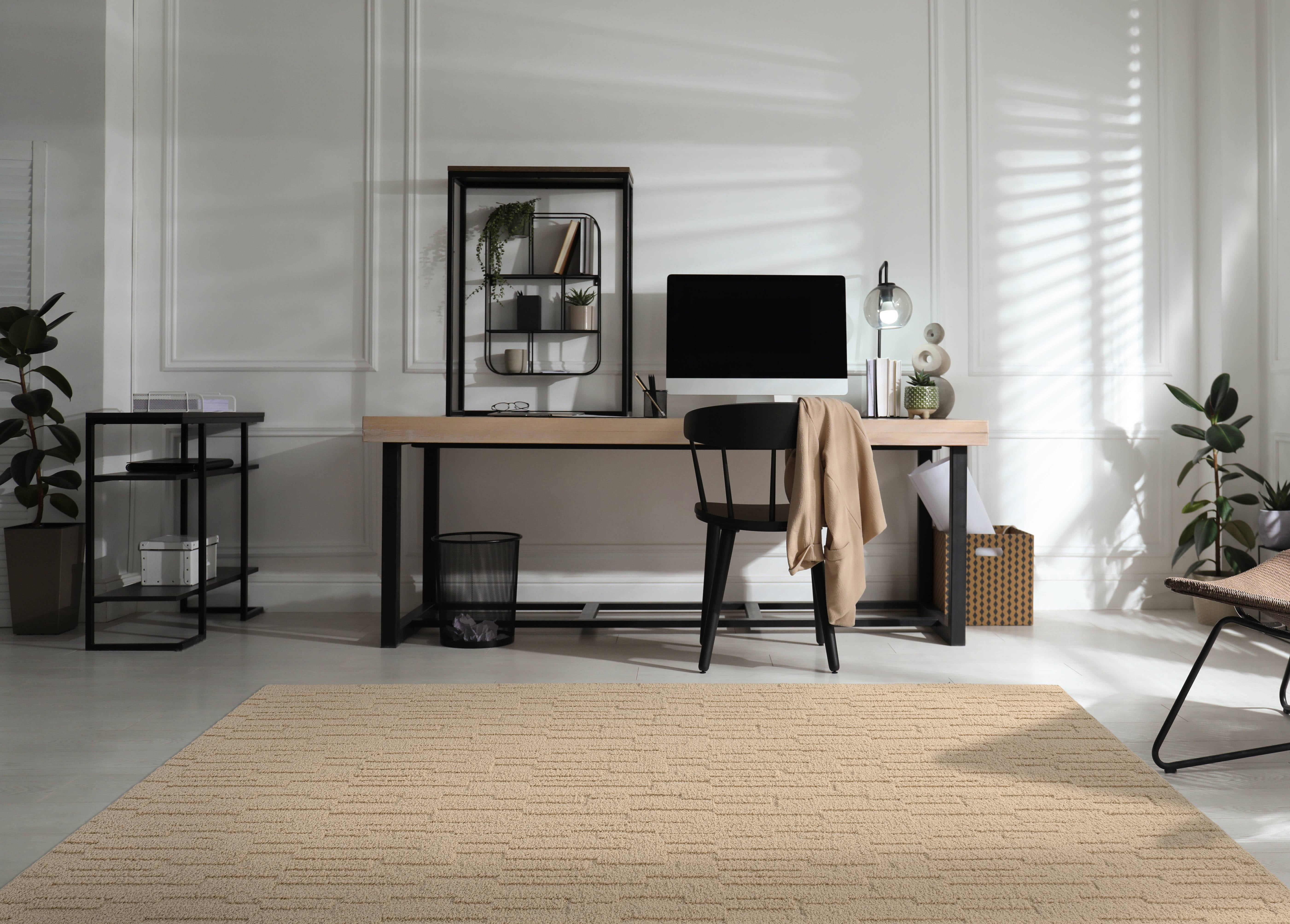 Garland Rug Brentwood Pixel Tan Indoor Area Rug, 6' x 9'