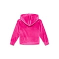 thumbnail image 2 of Wonder Nation Girls Velour Zip Up Hoodie, Sizes 4-18 & Plus, 2 of 3