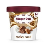 Haagen Dazs Rocky Road Ice Cream, Gluten Free, Kosher, 1 Package, 14oz