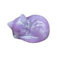 thumbnail image 2 of Lssam Serene Cat Decor a Beautiful Figurine Crafted from Opalite Opal and Moonstone Presenting a Graceful Hand-Carved Sleeping Cat for Your Space, 2 of 9
