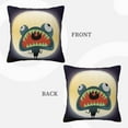 thumbnail image 3 of ZICANCN Werewolf Monster Decorative Throw Pillow Covers , Couch Sofa Decorative Knit Pillow Covers for Living Room Farmhouse 18"x18", 3 of 8