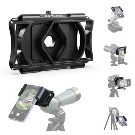 Phone Telescope Adapter Mount - Smartphone Clip Holder For Spotting Scopes & Binoculars