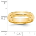 thumbnail image 3 of Primal Gold 14 Karat Yellow Gold 5mm Half Round with Edge Band Size 13.5, 3 of 5