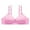 Pink, variant on LYEAA Womens Plus Size Bras Push up Lightly Lined Wireless Daily Bras Wirefree Adjustable Strap Lift Soft Bralette No Wire Breathable Comfort Sleeping Bras Beige L