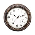 thumbnail image 1 of SUTENGDA 12” Retro Round Outdoor Decorative Wall Clock, 1 of 7