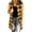 Yellow, variant on TGSLY Women's Plaid Long Vest Jacket Lightweight Collared Button Down Open Layering Gilet Dressy Casual Sleeveless Cardigan Coat XXL
