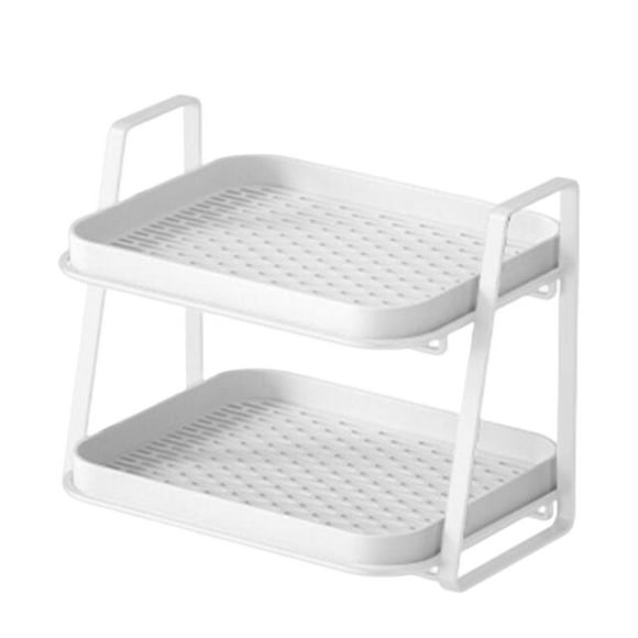 yuksok Séchoir à Tasses Double Couche Support de Rangement pour Tasses d'Eau Support de Rangement pour Vaisselle et Fruits Grand Plateau