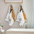 thumbnail image 4 of Dreamtimes Happy Halloween Hand Towel Set of 2 Pumpkin Skull Microfiber Towel Soft Absorbent Larger Fingertip Face Tea Towel Fast Drying Washcloth for Bathroom Spa Home Decor, 4 of 7