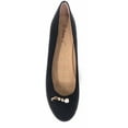thumbnail image 3 of Victoria K Women's Faux Fur With Rhinestone Ballerina Flats, 3 of 5