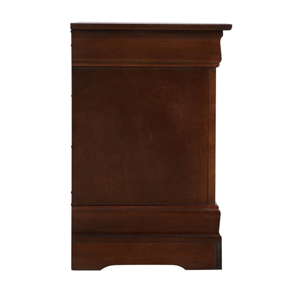 Glory Furniture Louis Phillipe 2 Drawer Nightstand in Cappuccino