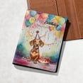thumbnail image 5 of Happy Birthday to Dachshund Kitten Party Balloons Cake Travel Passport Wallet Wiener Dog Lover Gifts Idea PU Leather Passport Holder Cover - 00027, 5 of 5