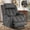 Grey, variant on Large Electric Power Lift Recliner Chair with Extended Footrest for Elderly Big, Extra Large and Wide Reclining Sofa for Living Room, Home Theater Seating with Massage and Heat(Plush-Grey)