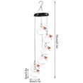 thumbnail image 4 of Outdoor Plastic Hummingbird Feeder with Wind Chime - Hanging Bird Water Feeder for Garden & Yard, Durable Weather-Resistant Patio Bird Feeder, 4 of 5