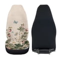 thumbnail image 4 of Uorisanigo Car Seat Covers 2pcs Forest Butterfly Print High Back Front Seat Cushion Covers Auto Interior Accessories Universal Driver Seats Cover for Women Men, All Weather Protection, 4 of 7