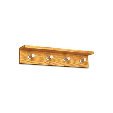 GBC Quartet Wood 4 Hook Coat Rack