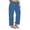 Blue, variant on ABATAB Plus Size Sweatpants for Women Wide Leg Drawstring Baggy Pants Soft Comfy Fashion Athletic Joggers Trousers