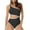 E_ Black, variant on UTSJKR One Shoulder One Piece Swimsuit for Women Ruched Tummy Control Bathing Suits Modest Full Coverage Swimwear Blue M
