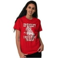thumbnail image 3 of Xmas Santa Claus Never Went to Sleep Plus Size Crewneck Graphic Tee Shirt Brisco Brands 2X, 3 of 5