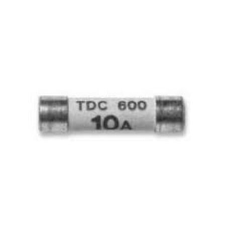 Cooper Bussmann Fuse - COOPER BUSSMANN TDC600-10A FUSE, CARTRIDGE, 10A, 6.3X25.4MM, FAST ACTING
