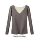 thumbnail image 3 of Qarigey Camisa térmica Ropa interior de invierno Ropa de abrigo Moda Tamaño compacto Lavable Top Lencería larga Suministros para mujeres flexibles al Ropa interior Gris SG Qarigey AP013685-01, 3 of 6
