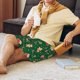 thumbnail image 5 of Fotbe green Christmas Element Pantalones Cortos de Pijama para Hombre, Ropa de Dormir, Pantalones de Pijama Cortos para Hombre-4X-Large, 5 of 6