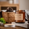 thumbnail image 4 of Nuevo tarro de color té, arreglo de ambiente festivo, vela perfumada para interiores, decoración del hogar, vela de cera de soja con tapa, 4 of 5