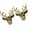 2pcs-Aged Color, variant on Deer Antler Drawer Pull, Distinctive Head Furniture Fitting for Opening Cabinets, Drawers, and Wardrobe Hardware