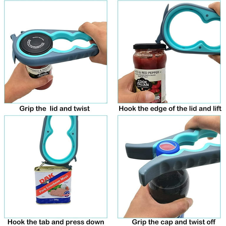 Jar Opener Bottle Opener and Ring Pull Can opener for Seniors, Arthritis  Hands and Anyone with Low Strength, Arthritis Jar Openers Get Lids Off  Easily