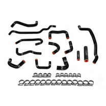 HPS Black Silicone Heater Hose Kit Coolant Compatible for 2008-2014 Subaru Impreza WRX 2.5L Turbo Manual Transmission, 57-2131A-BLK