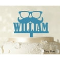 thumbnail image 1 of Personalized Name Cake Topper Personalized Turquoise Blue Cake Topper Color Option Available 5-7 Inches Wide, 1 of 1