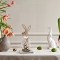 thumbnail image 6 of CoreLiving Easter Decorations for Home Wooden Bunny Rabbit Figurine Farmhouse Spring Tiered Tray Decor Indoor Table Centerpiece Mantel Shelf Office Party Supply, 6 of 8