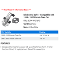 thumbnail image 2 of Idle Control Valve - Compatible with 1999 - 2002 Lincoln Town Car 2000 2001, 2 of 2
