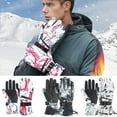thumbnail image 4 of Guantes de esquí para la nieve Guantes de invierno impermeables y resistentes al viento Guantes térm Abanopi Mitones, 4 of 7