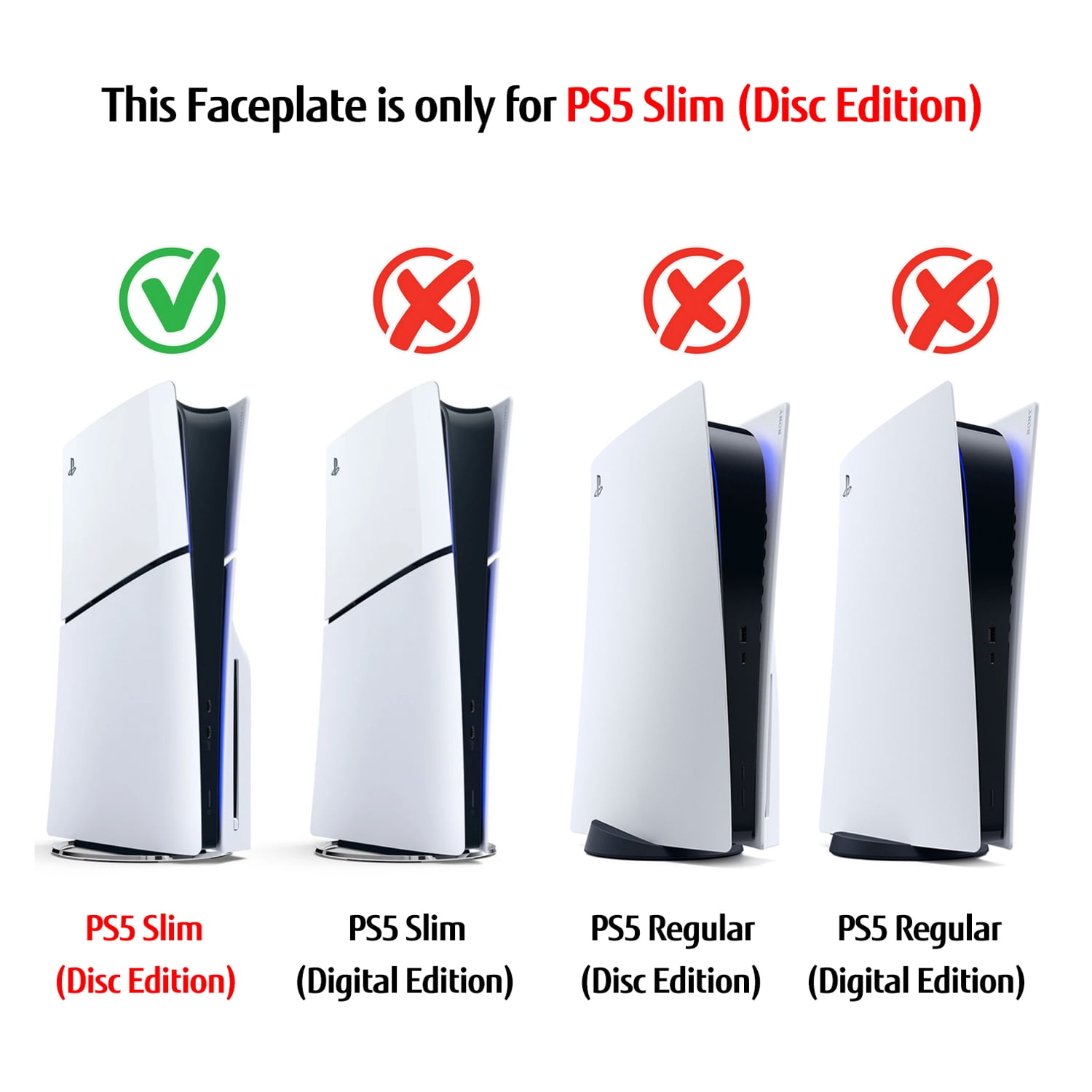 [PS5 Slim Disc Edition] - HYCARUS Superhero Spider - Man 2 Edition PS5 Slim Cover Plates Disc Edition for PS5 Slim Console, Premium PS5 Slim Plates Faceplate Shell Covers for Playstation 5 Accessories