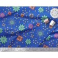 thumbnail image 3 of Soimoi Poly Georgette Fabric Colorful Flowers Clip Art Printed Fabric 1 Yard 52 Inch Wide, 3 of 3