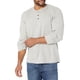 thumbnail image 1 of Wrangler Authentics Waffle Henley de manga larga para hombre, color gris claro, talla XL, 1 of 5