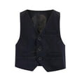 thumbnail image 2 of ATOGUTA Boys Lightweight Jackets Formal Suit Vest Solid Vest for Kids Formal Wedding Outfit Black, 1-14 Years, 2 of 3
