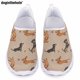 thumbnail image 1 of Doginthehole - Zapatos planos informales con estampado de cachorros kawaii para mujer, ligeros, cómodos, de malla, para enfermería, para verano, zapatillas transpirables, 1 of 5