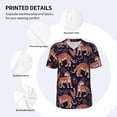 thumbnail image 5 of Rocae Leopard Print for Breathable Men's Baseball T-Shirt Fashionable Casual Baseball Jersey, Moisture-wicking Sportswear X-Large, 5 of 9