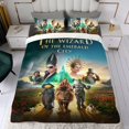 thumbnail image 4 of El Mago de la Ciudad Esmeralda Conjunto de sábanas temático, trío de piezas, cómodo y amigable con la piel, diseño único, regalo de decoración para el hogar para familiares, amigos y fans,173cm *218cm, 4 of 6