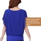 thumbnail image 4 of Camisa de gasa Sonducket de Manga corta con cuello para mujer Azul oscuro S, 4 of 6