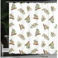 thumbnail image 4 of Ambesonne Animal Shower Curtain, Koala Pattern, 69"Wx84"L, White Grey, 4 of 5
