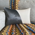 thumbnail image 2 of The HomeCentric Decorative Grey Pack of 2, 12"x14" (30x35 cm) Lumbar Pillow Cover, Velvet & Linen Solid Color Block Oblong Pillow, Patchwork Pattern Modern Style - Velutinous Grey, 2 of 10